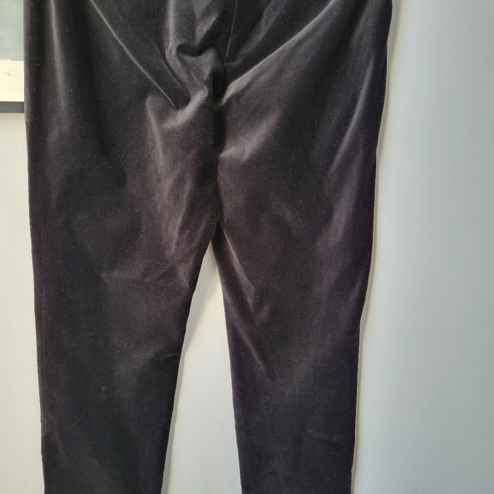 Vince Velvet High Rise Cropped Pull On Pant - Sz M - Picture 6 of 12